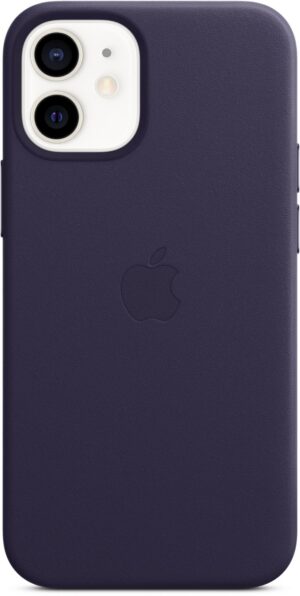 Apple Leder Case mit MagSafe für iPhone 12 mini dunkelviolett