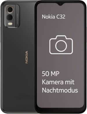 Nokia C32 Smartphone charcoal