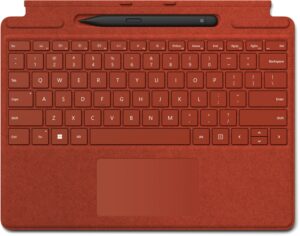 Microsoft Surface Pro Signature Keyboard mohnrot mit Slim Pen 2