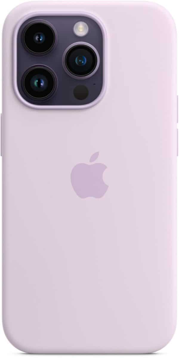 Apple Silikon Case mit MagSafe für iPhone 14 Pro flieder