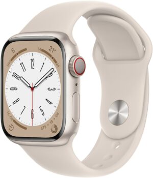 Apple Watch Series 8 (41mm) GPS+4G Aluminium mit Sportarmband polarstern/polarstern