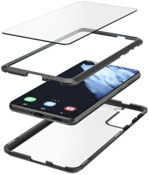 Hama Cover Magnetics+Glas+Displayglas für Galaxy S21 5G schwarz/transparent