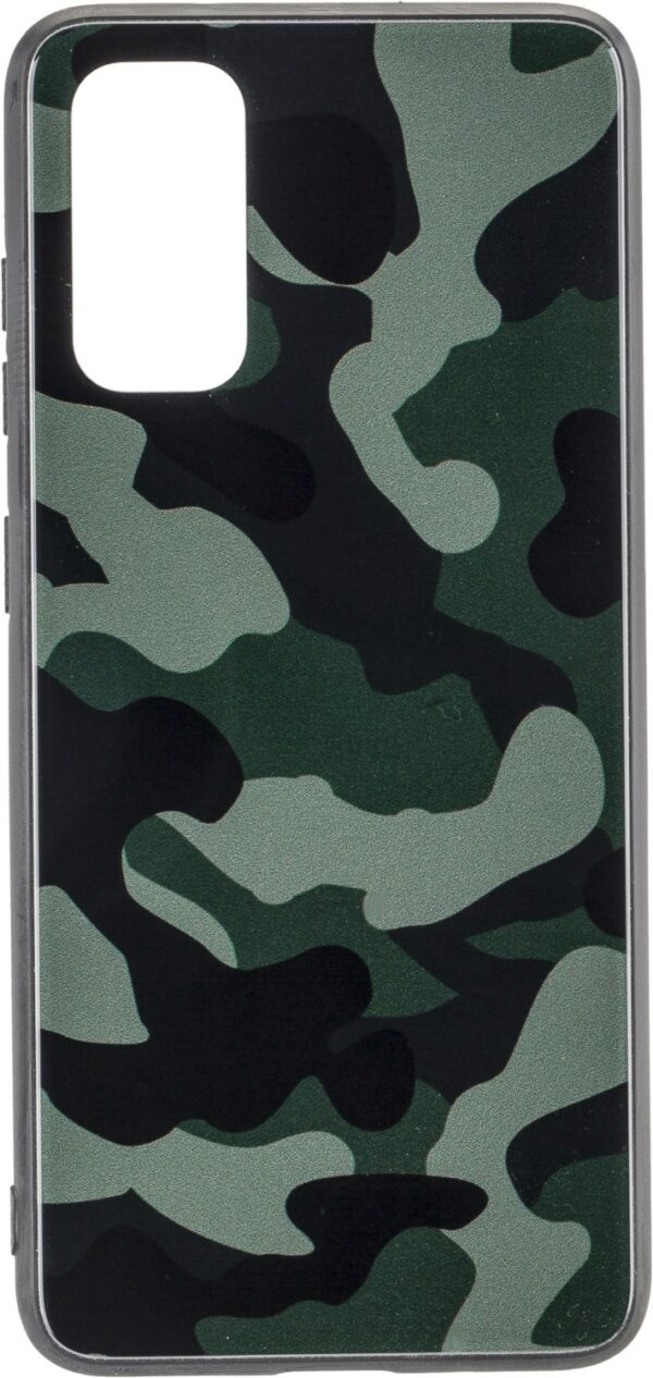 Commander Glas Back Cover Camouflage für Galaxy S20 grün