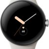 Google Pixel Watch LTE Smartwatch polished silver/chalk