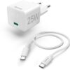 Hama Schnellladegerät (25W) mit USB-Type-C-Ladekabel (1
