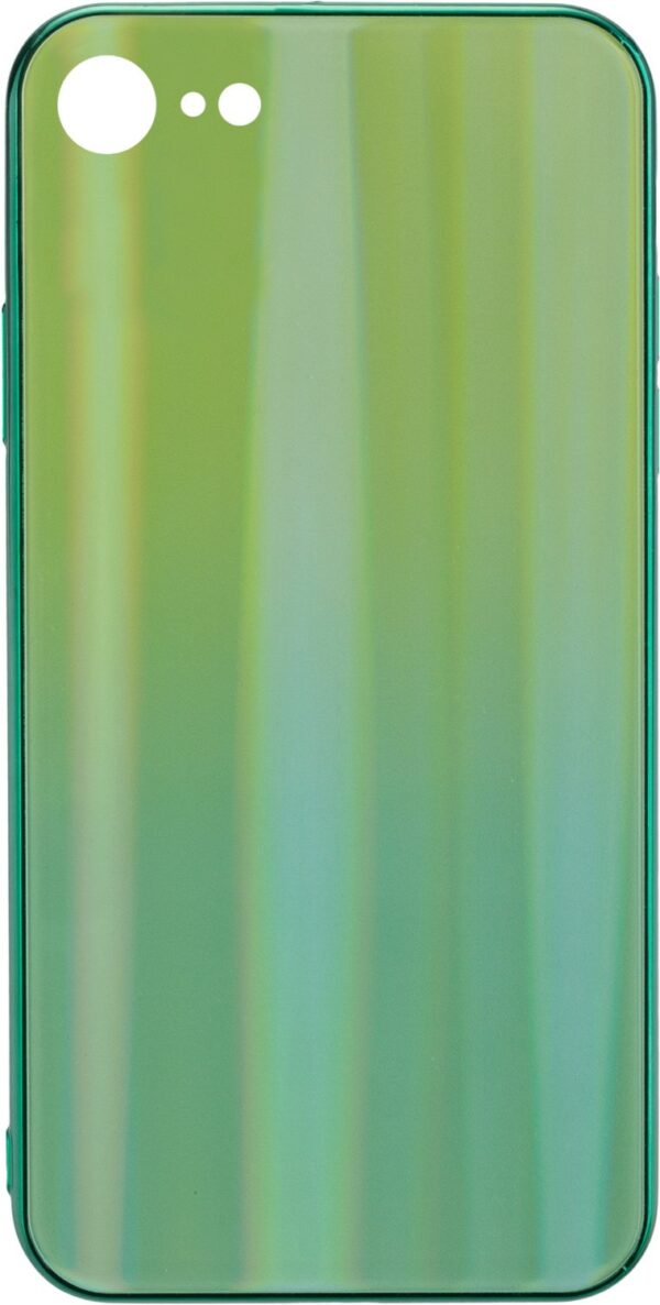 Commander Glas Back Cover RAINBOW für iPhone 7/8 grün