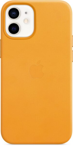 Apple Leder Case mit MagSafe für iPhone 12 mini california poppy