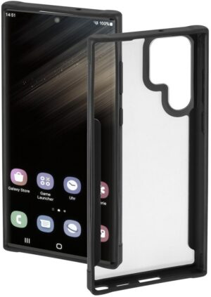 Hama Metallic Frame Cover für Galaxy S23 Ultra schwarz/transparent