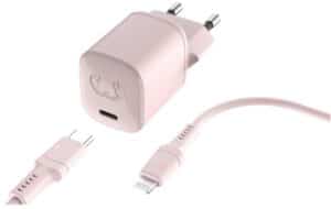 Fresh ´n Rebel USB-C Mini Charger (20W) inkl. Lightning Kabel (2m) smokey pink