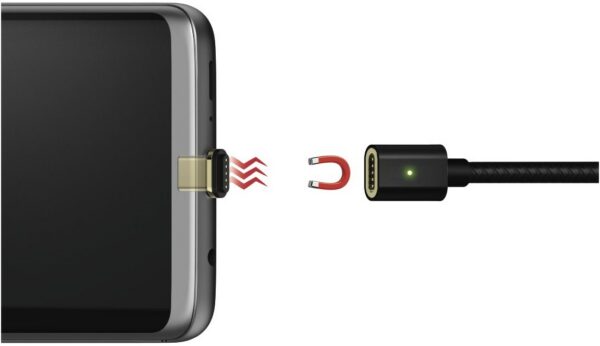 Hama Magnet-Kabel USB Type-C (1 m) schwarz