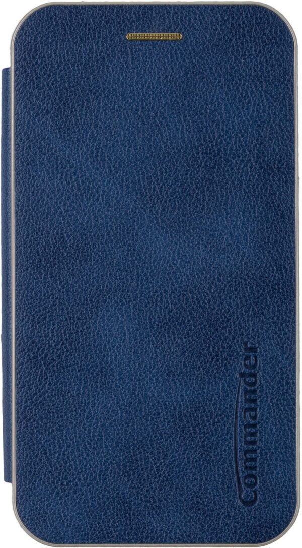Commander CURVE Book Case DELUXE für iPhone 14 Plus Elegant Royal Blue
