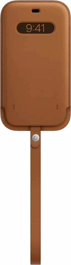 Apple Lederhülle mit MagSafe für iPhone 12 Pro Max sattelbraun
