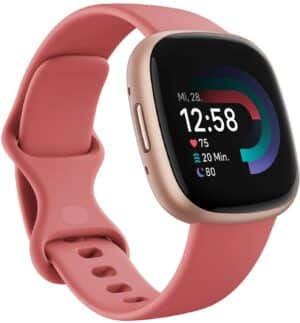 Fitbit Versa 4 Smartwatch pink sand/copper rose