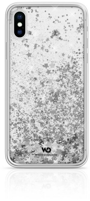White Diamonds Cover Sparkle für iPhone X/XS silver stars