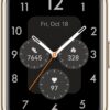 Huawei Watch Fit 2 (Classic) Smartwatch Lederarmband moonlight white