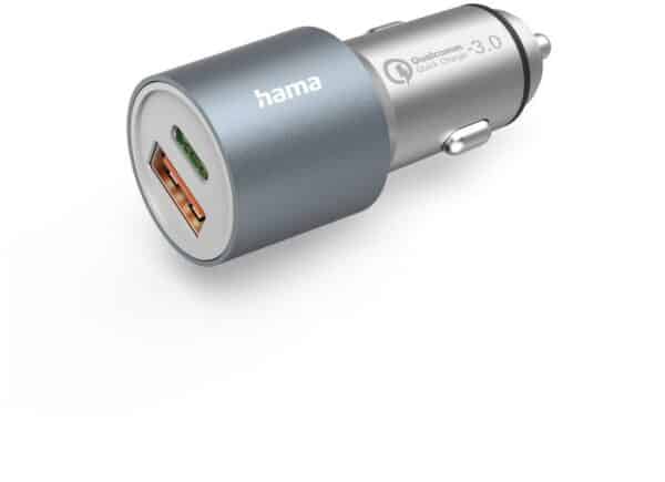 Hama Auto-Schnellladegerät (38W) metall