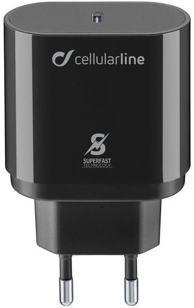 Cellular Line USB Type-C Ladegerät (25W) schwarz