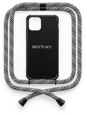 Necklacy Necklace Case für iPhone 12 mini black domino swirl