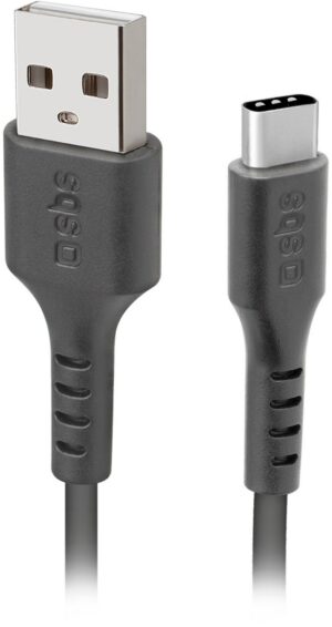 sbs USB > USB Type-C Kabel (2m) schwarz