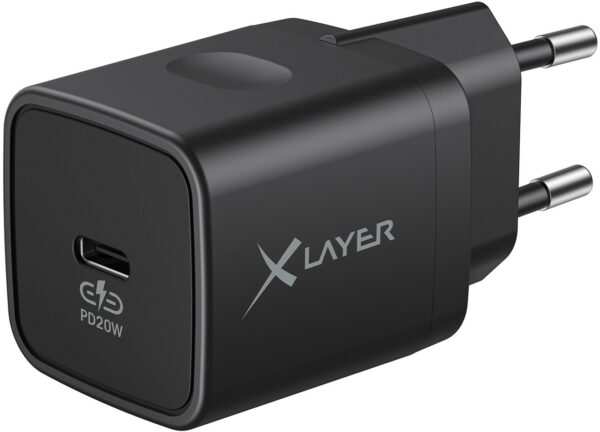 XLayer USB-C Single Charger PD (20W) schwarz