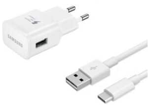 Samsung EP-TA20EW Schnellladegerät + EP-DN930CWE USB Micro C 3.1 weiß