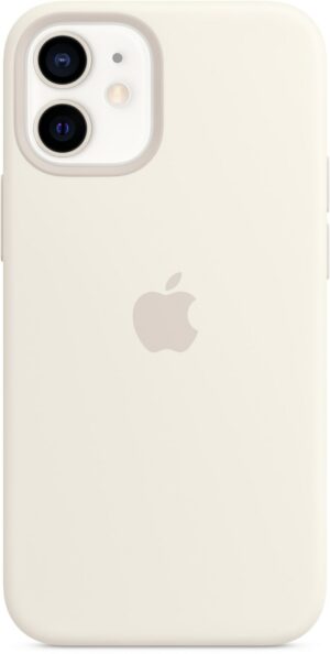 Apple Silikon Case mit MagSafe für iPhone 12 mini weiß