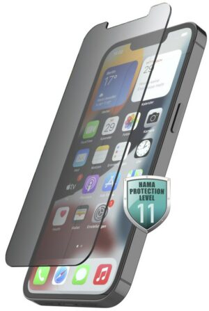 Hama Echtglas-Displayschutz Privacy für iPhone 14 transparent