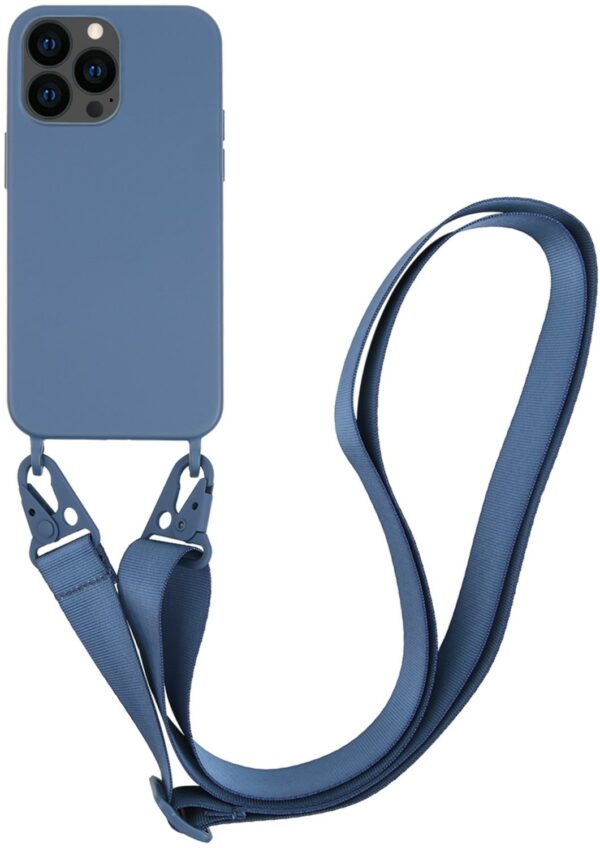 Vivanco Necklace Cover für iPhone 13 Pro blau