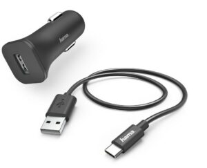 Hama Kfz-Ladeset USB Type-C (12W) schwarz