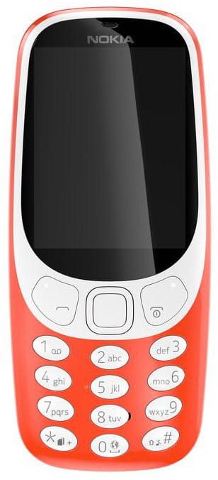 Nokia 3310 (2017) Dual-SIM Tasten Handy warm red