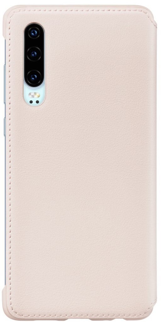 Huawei Booklet mit Kartenfach für Huawei P30 pink