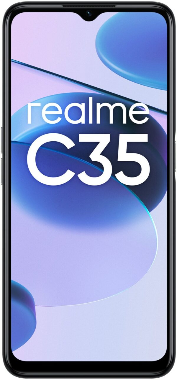 realme C35 (4GB+128GB) Smartphone glowing black