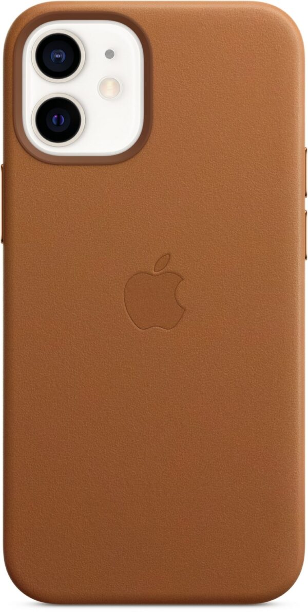 Apple Leder Case mit MagSafe für iPhone 12 mini sattelbraun