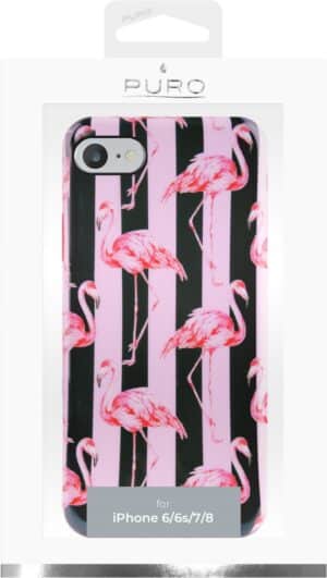 Puro Glam Flamingo für iPhone 6/6s/7/8 schwarz