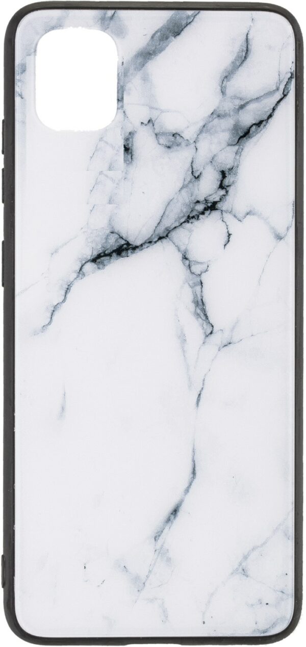 Commander Glas Back Cover Marble für iPhone 12 mini weiß