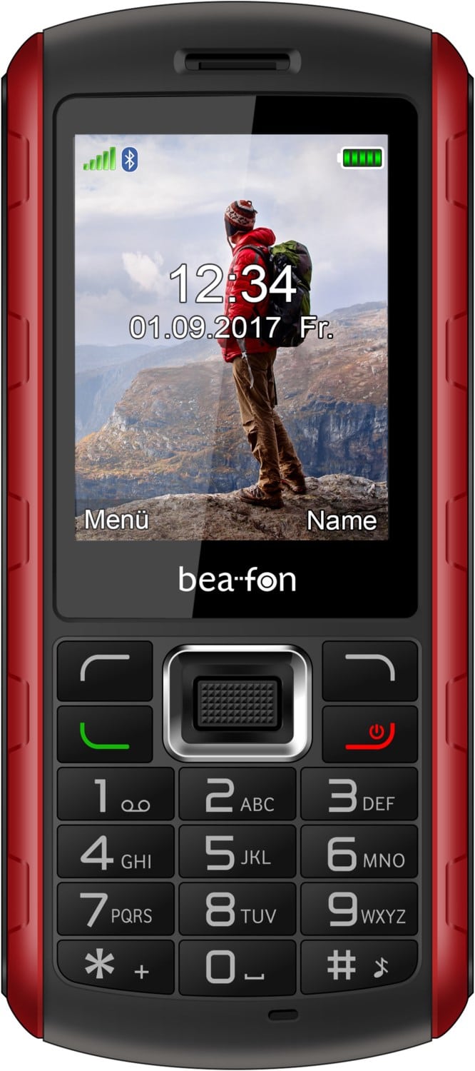 Bea-fon AL560 Tasten Handy schwarz/rot