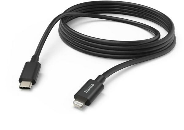 Hama Ladekabel USB-C>Lightning (3m) schwarz