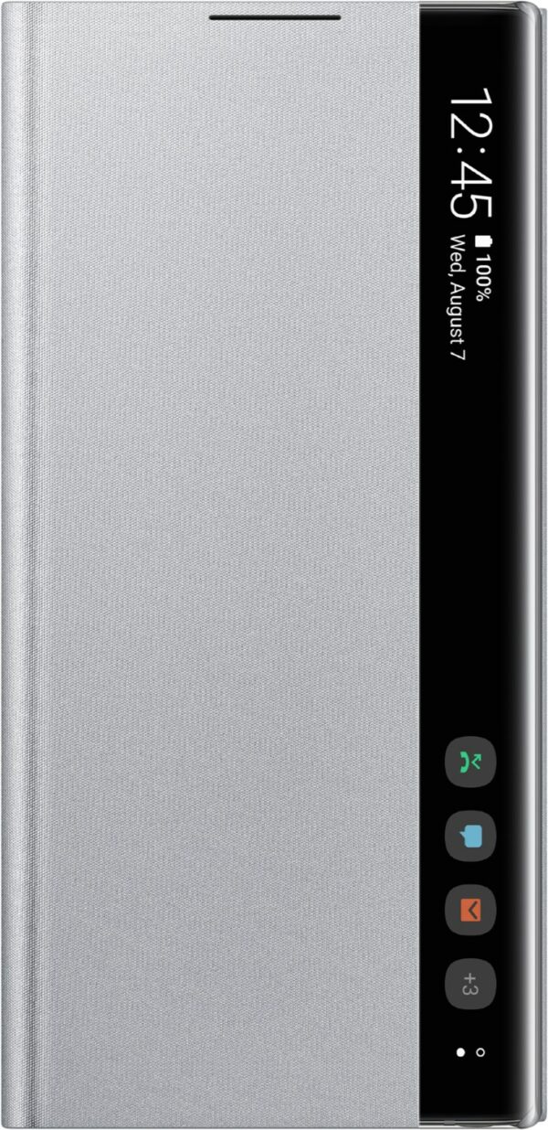 Samsung Clear View Cover für Galaxy Note10 silber