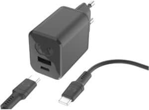 Fresh ´n Rebel USB-A+C Mini Charger PD (45W) inkl. USB-C Kabel (2m) Storm Grey