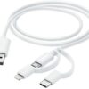 Hama 3in1 Multi-Ladekabel (1m) weiß