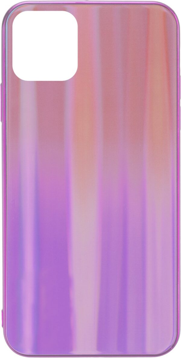 Commander Glas Back Cover RAINBOW für iPhone 11 violett