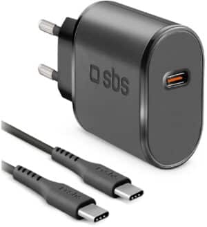 sbs USB Type-C Ladegerät (15W) inkl. USB Type-C Kabel schwarz