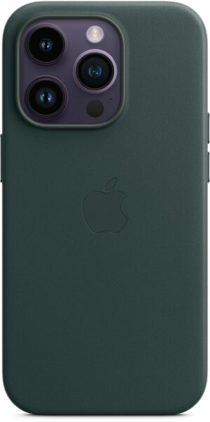 Apple Leder Case mit MagSafe für iPhone 14 Pro waldgrün