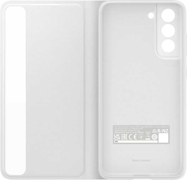 Samsung Clear View Cover für Galaxy S21 FE 5G weiß