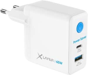 XLayer USB-C Power Saver (65W) mit Strom-Stop-Funktion weiß