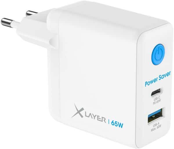XLayer USB-C Power Saver (65W) mit Strom-Stop-Funktion weiß