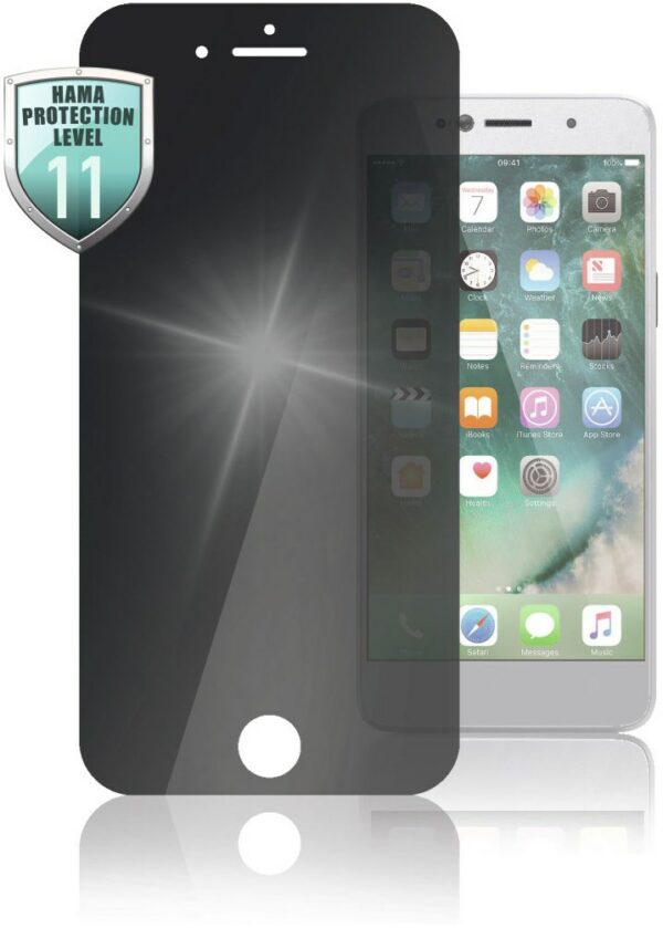 Hama Displayschutzglas Privacy für iPhone 6/6s/7/8 transparent
