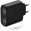 Hama Ladegerät 2-fach USB schwarz