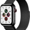 Apple Watch Series 5 (44mm) GPS+4G mit Milanaise-Armband spaceschwarz