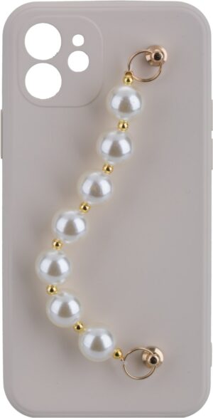 OHLALA! Back Cover PEARLS für iPhone 13 beige